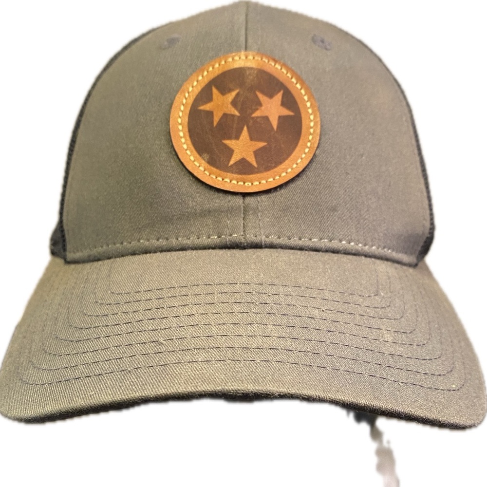 Richardson 115 Small Tennessee TriStar Meshback SnapBack Hat Gray And Black